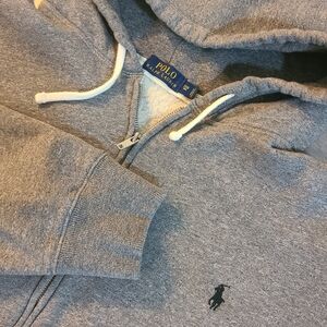 VTG Polo Ralph Lauren Gray Men's 3XLB Sweater Zip Up Talon Zipper